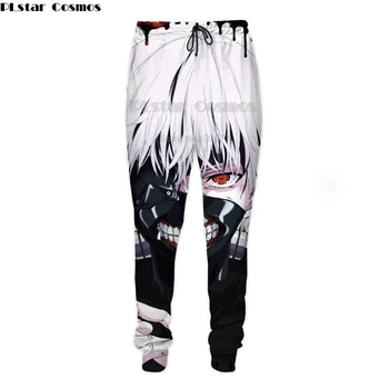 

PLstar Cosmos 2019 New Fashion Mens 3D trousers Anime Tokyo Ghoul Kaneki Ken Print Men/Women Casual joggers Pants