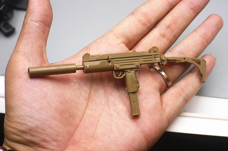 1:6 8 шт./компл. 4D 1/6 пистолет MP7 УЗИ MP5 кинжал MP40 пистолет-пулемет карабин Штурмовая винтовка сборка модель игрушка для фигурку