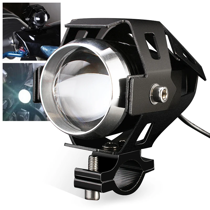 

iTimo 3 Mode: Bright Light/Soft Light/Cool Flash Light U5/U7 Motorcycle led Driving Light fog lamp with lens Headlight offroad