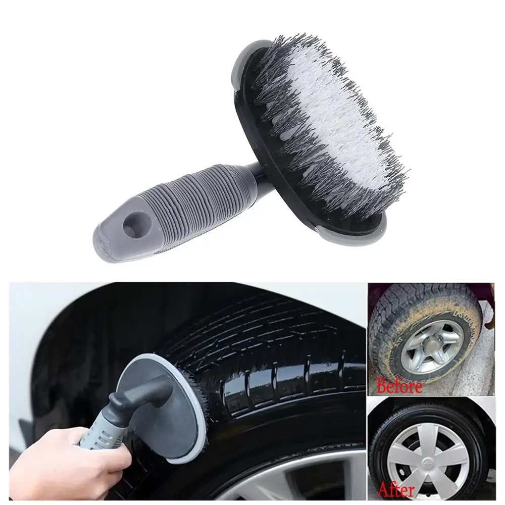 

New Car Rims Tyre Cleaning Brush T-Type Multi-Functional Wheel Hub Washing Tool