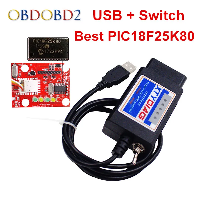 New Arrival ELM327 USB V1.5 Switch PICI8F25K80 ELM 327 Code Reader CAN and For MS CAN Car Diagnostic Tool New Arrival ELM327 USB V1.5 Switch PICI8F25K80 ELM 327 Code Reader CAN and For MS CAN Car Diagnostic Tool