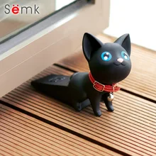 Semk Gato Porta Rolha Protetor de Vinil PVC Figura de Ação Brinquedos Segurança Doorstop Guarda Rolha Animal Bonito Dos Desenhos Animados one piece figura