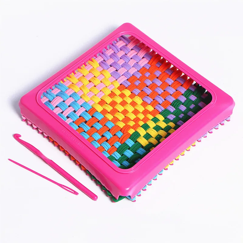 Craft Loops Weaving Loom Toy Yarn Craft Kids Learning Educational Toys Knitting Machine Weaving Knit Loom For Bag DIY Craft Tool (9)
