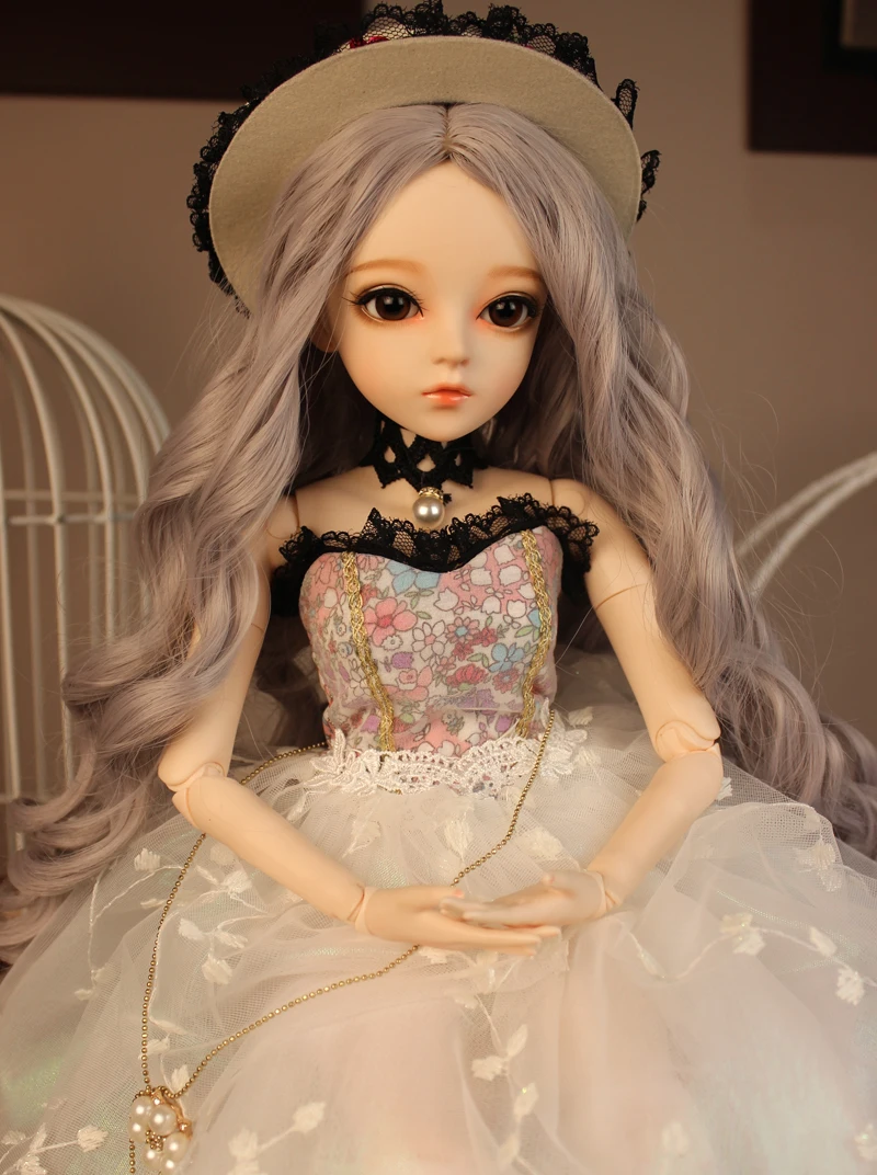 Full Set SuDoll BJD 1/3 graceful girl Free Eyes wig clothes all