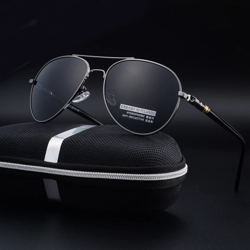 RBROVO Модные мужские поляризованные солнцезащитные очки мужские лучшие брендовые дизайнерские очки роскошные классические ретро металлические очки UV400