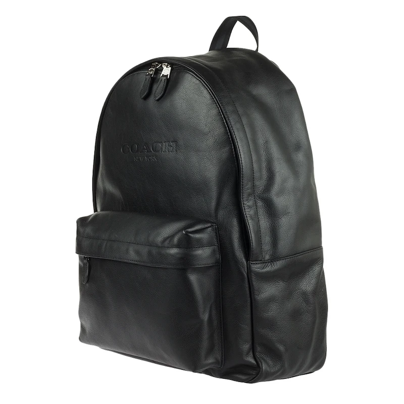 mens leather backpack coach