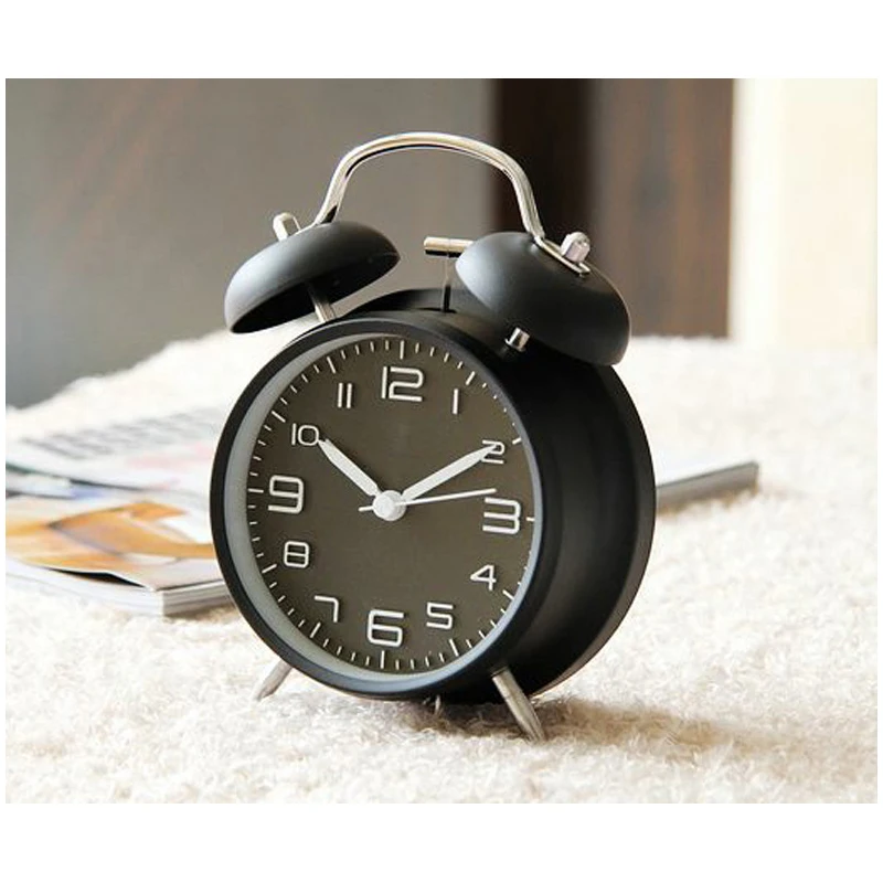 Non-ticking Ultra-quiet Classic Classical Traditional Table Desk Vintage Alarm Clock by Chime with Night light Green/PInk Non-ticking Ultra-quiet Classic Classical Traditional Table Desk Vintage Alarm Clock by Chime with Night light Green/PInk