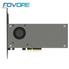M.2 адаптер m.2 NVMe PCIe адаптер SSD m2 на PCI-e PCI express двойной интерфейс карты расширения M+ B Ключ с охлаждающим вентилятором чехол