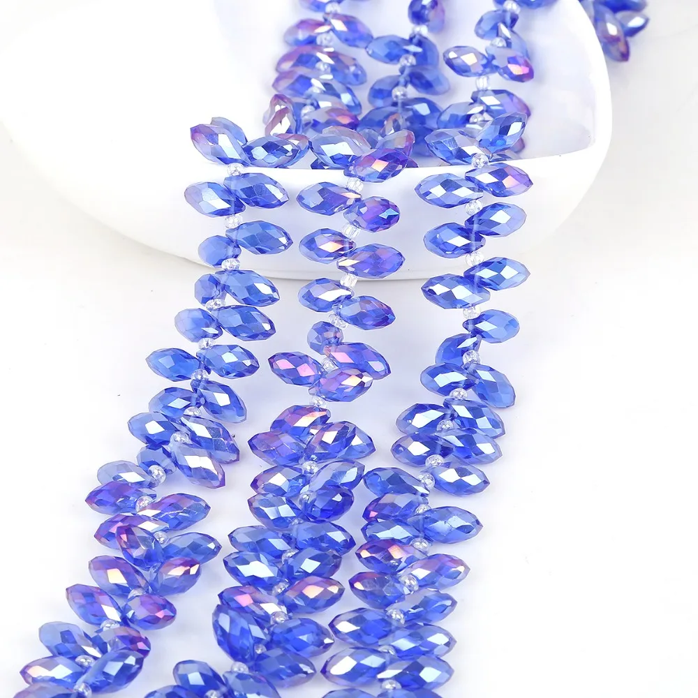 Buy Wholesale 6x12mm 50pcs Water Drop Glass Beads