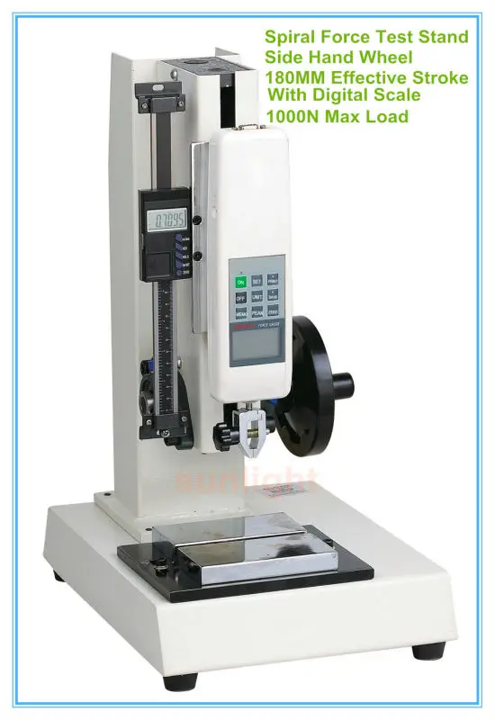 1000N Vertical Push and Pull Force Test Stand with Side Hand Wheel and