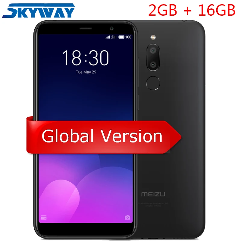 

Original Meizu M6T 2GB 16GB 4G LTE Cell Phone MTK6750 Octa Core 5.7inch HD Full Screen Dual Rear Camera Fingerprint GPS
