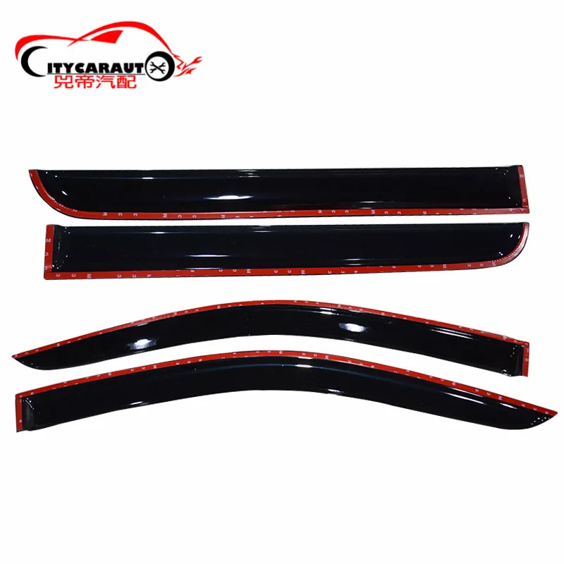 2014-18 Car Wind Deflector Awnings Shelters For NAVARA NP300 D23 Black Window Deflector Guard FIT For Nissan Navara NP300