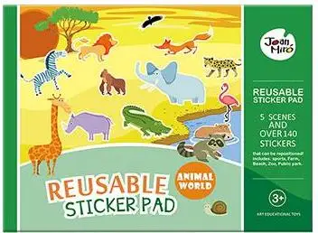 Более 140 шт детская брендовая многоразовая наклейка/Детская 5 сцен 34*25 наклейки книга для классических игрушек - Цвет: animal