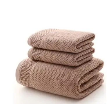 LYN&GY набор полотенец из дышащей хлопковой ткани с Сотами 1 шт. банное полотенце s для взрослых и детей 2 шт. полотенце для лица s для ванной комнаты Комплект из 3 предметов - Цвет: as photos