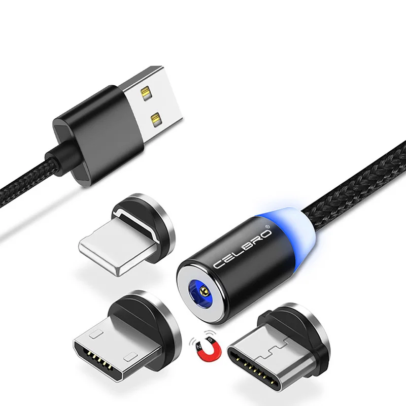 1 м 2 Магнитный кабель Micro USB разъем типа C зарядный для Huawei Samsung Note 10 Xiaomi|Кабели