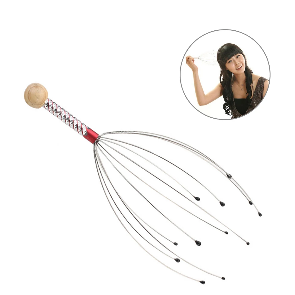 Octopus Telescopic Portable  Telescopic  Scratch Massage ToolHead  Head Scalp Stress Release Pain Relief for girl or wife gift