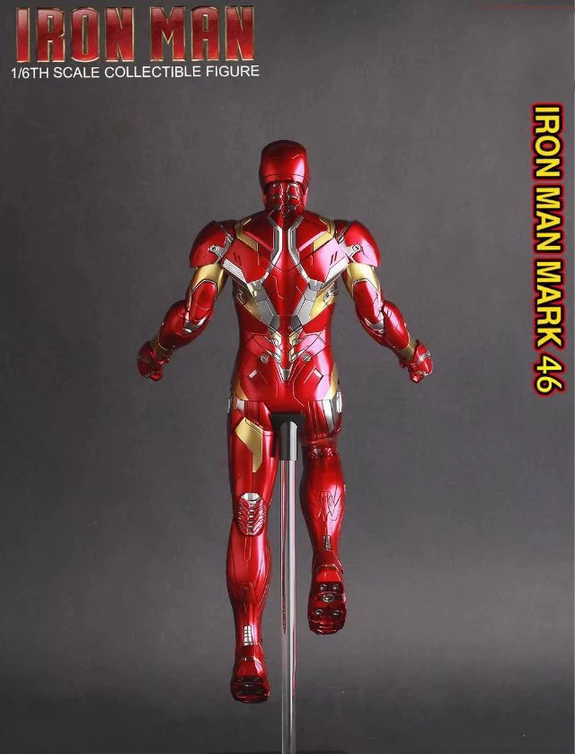 Сумасшедшие игрушки Железный человек Mark XLVI фигурка 1/6 масштаб окрашенная IronMan Mk46