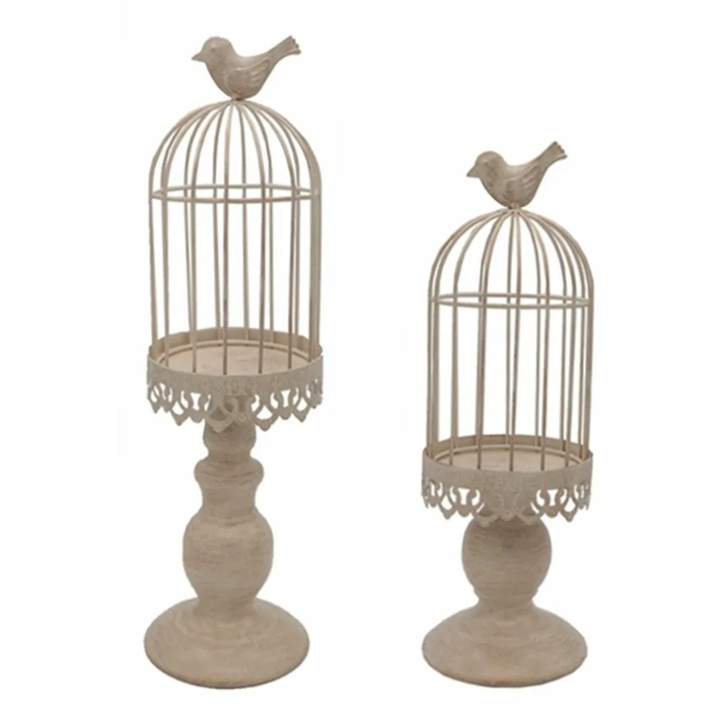 

Desktop Birdcage Candlestick Home Decoration Candle Stand Holder Creative Ornaments Candlelight Dinner Table Ornaments