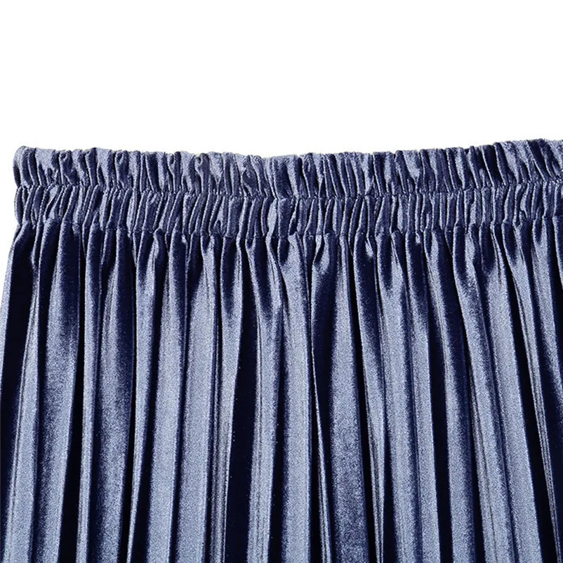NEW Fashion 2018 Summer style skirts womens Pleated Skirt Vintage High Waist straight Skirt Long Skirts Femme Saia Y05#N (20)