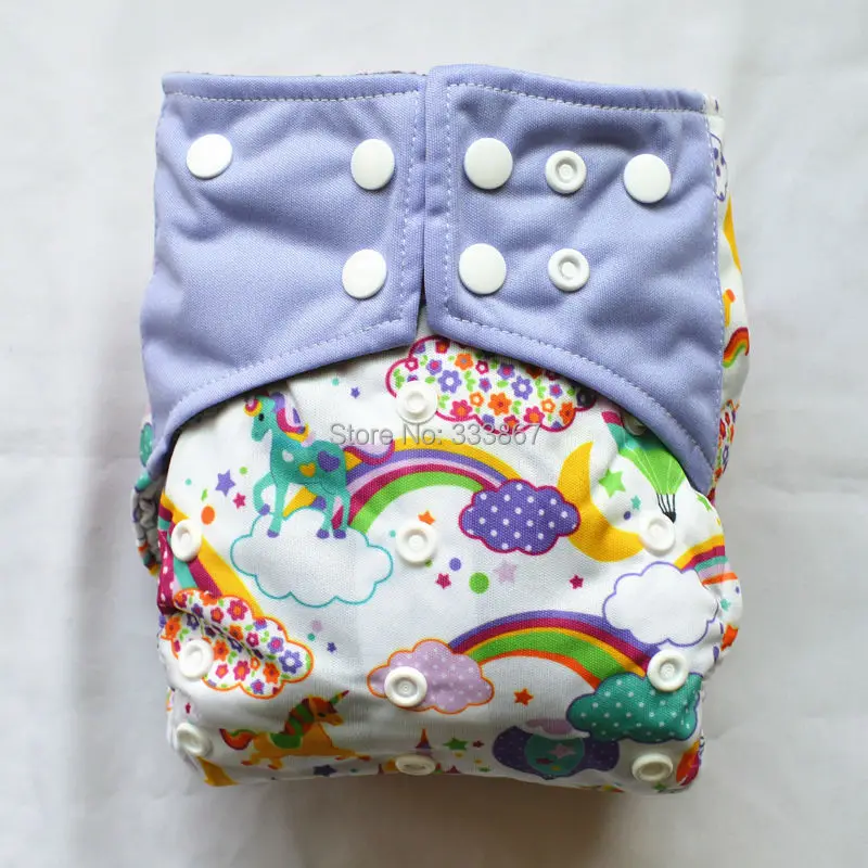 1 Charcoal Bamboo Baby Cloth Diaper Nappy Washable Reusable,Rainbow