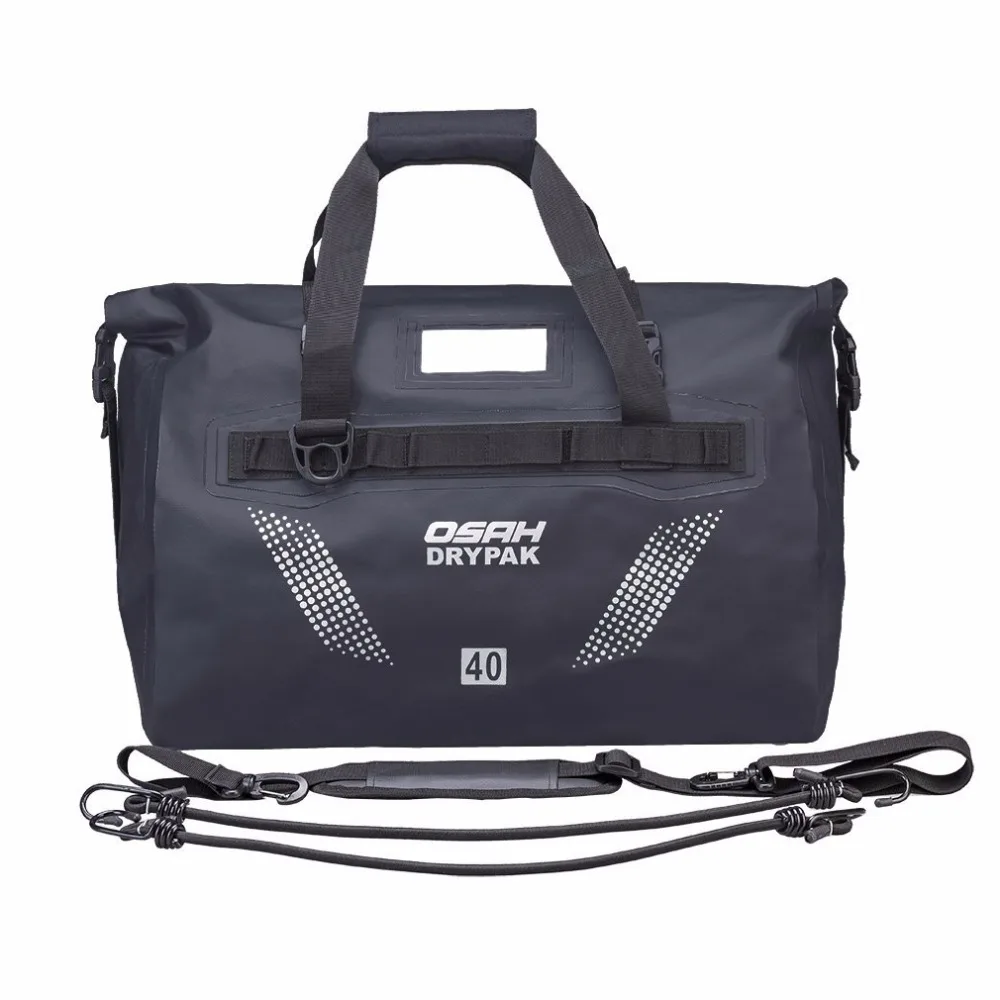 Motorcycle Waterproof Tail Bags Back Seat Bags 60L Travel Bag Motorbike Scooter Sport Luggage Rear Seat Bag Pack 40L Black Green