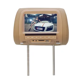 

Car Pillow Monitor 7" TFT LED Screen Car Headrest Monitor MP5 player Support AV/USB/SD/FM with Speaker
