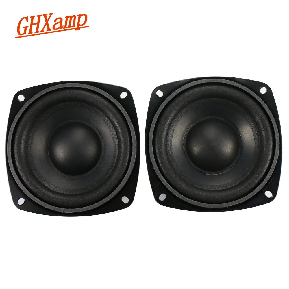 Ghxamp 4 дюймов 4OHM 50 Вт сабвуфер Динамик НЧ-динамик длинный ход Car audio Home Театр высокое Мощность Динамик 2 шт