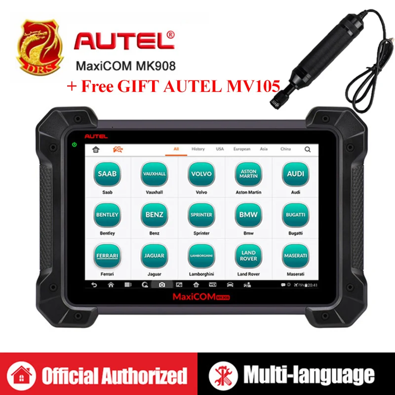 

Autel MaxiCOM MK908 as Autel MS908 OBDII Diagnostic Tool Auto OBD2 Scanner ECU Coding Automotive Tools Full System Code Scanner
