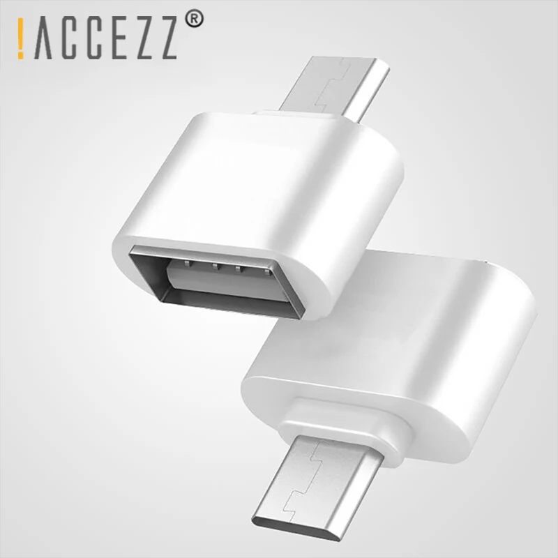 ACCEZZ 5 шт./лот Mini Micro USB OTG адаптер для USB 2,0 разъем для samsung Xiaomi htc LG Tablet PC флэш-накопитель мышь