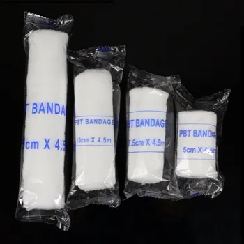 

5 Pcs The Roll Clean Medical Hemostatic Bandage Elastic Adhesive Stretch Bondage Heath Care Wound Bandages