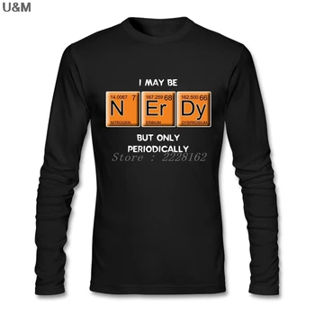 

Vintage Style Popular Mens Nerdy T Shirt Cool Design Tees Periodically T Shirt Natural Cotton Long-sleeved Uniform For Family