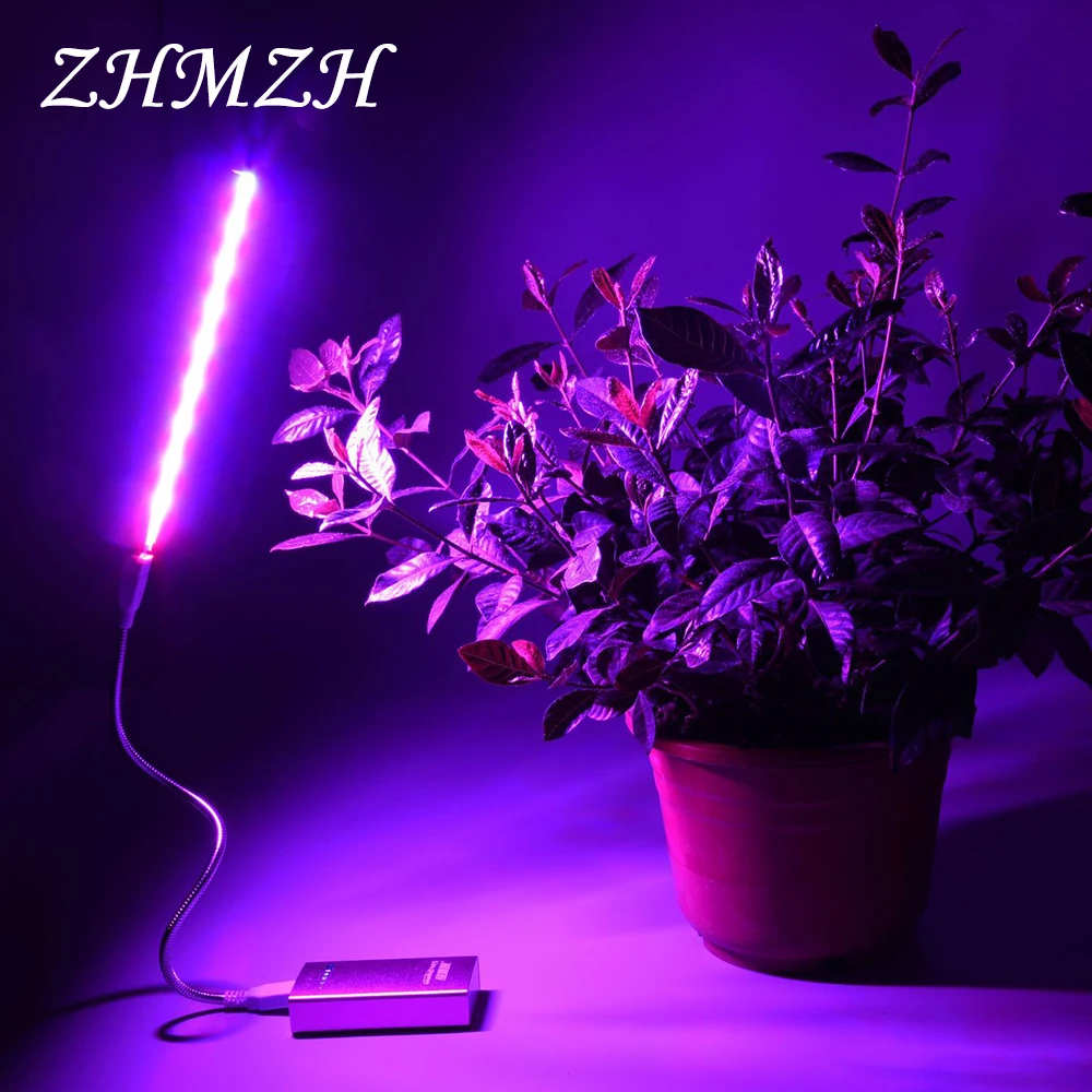 

DC5V LED Plant Growing Lamp USB Red Blue Hydroponic Grow Light 2.5W 4.5W Portable Convenient LED Full Spectrum Phyto Growth Lamp