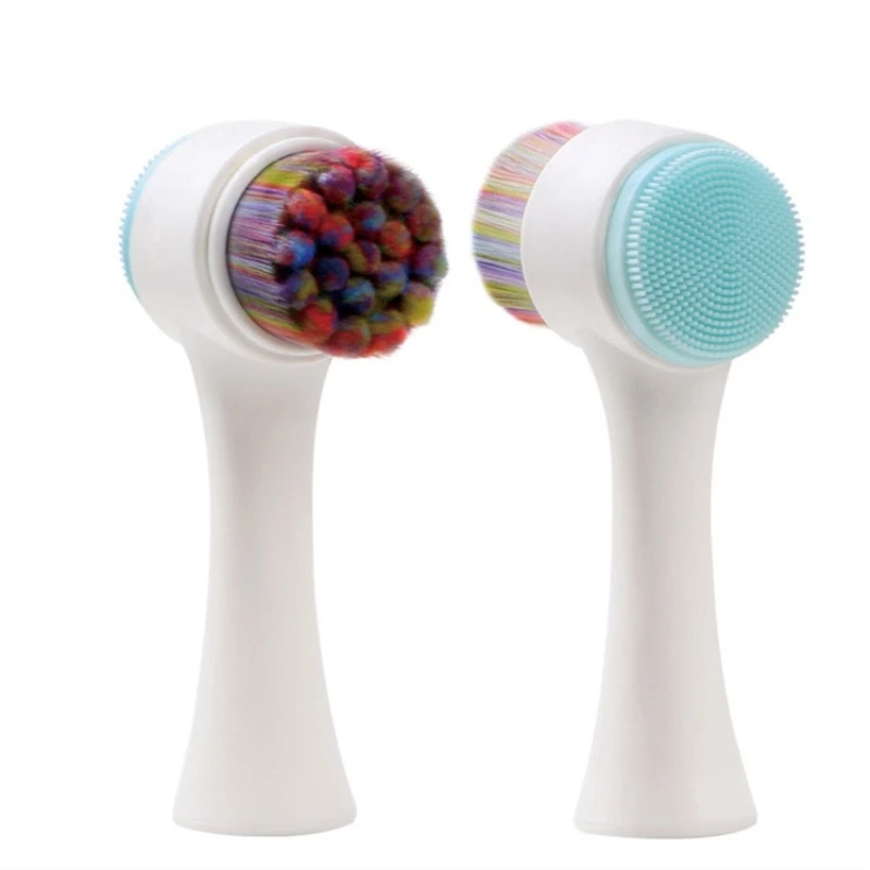 

3D Silicone Deep Cleaning Face Brush Portable Facial Brushes Massager for Makeup Remover Care Tools