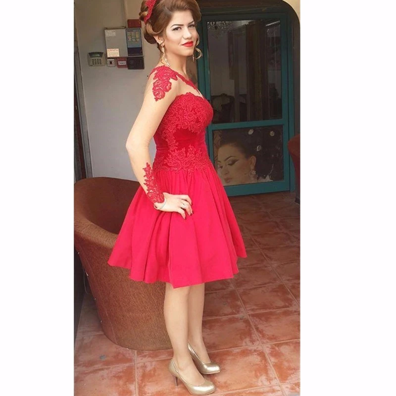 evening gown red colour