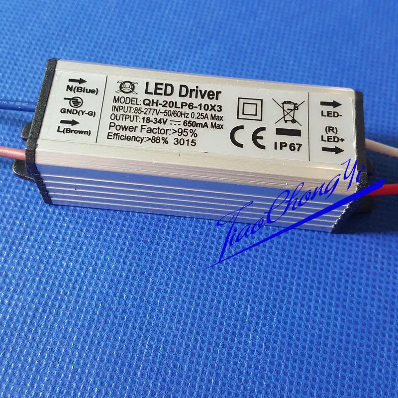LED driver Power Supply 10W/20W/30W/50/70/100W transformer AC 85-265V  Waterproof