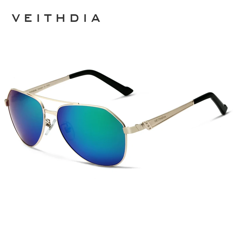 VEITHDIA Brand Stainless Steel Best Quality Men's Sunglasses Polarized
