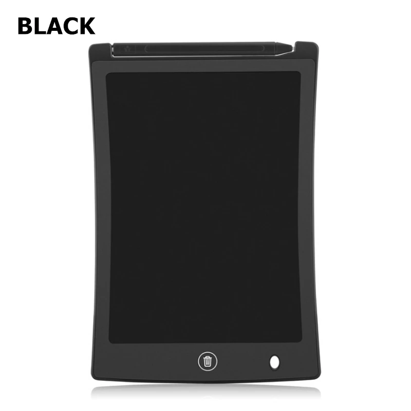 8,5 дюймов Портативный Смарт ЖК-планшет для письма электронный блокнот графический планшет с стилусом с батареей CR2025 - Цвет: Black