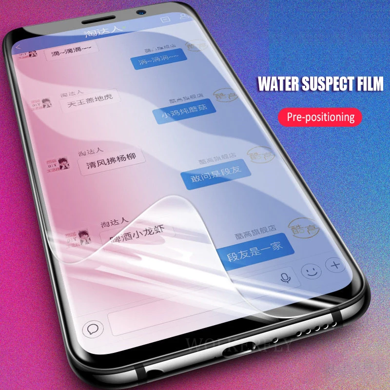 Мягкая Гидрогелевая пленка полное покрытие для Huawei Nova 3 3i Y5 Y6 Prime Y9 2018 на Honor 7A Pro 7C P