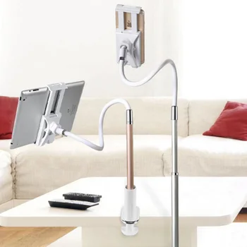 

Lazy Phone Holder retractable aluminum alloy socket tablet bedside desktop cell phone holder for ipad /mini phone Universal