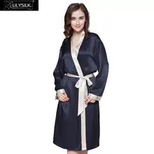 Lilysilk халат женский кимоно пеньюар домашняя одежда для женщин 22 momme