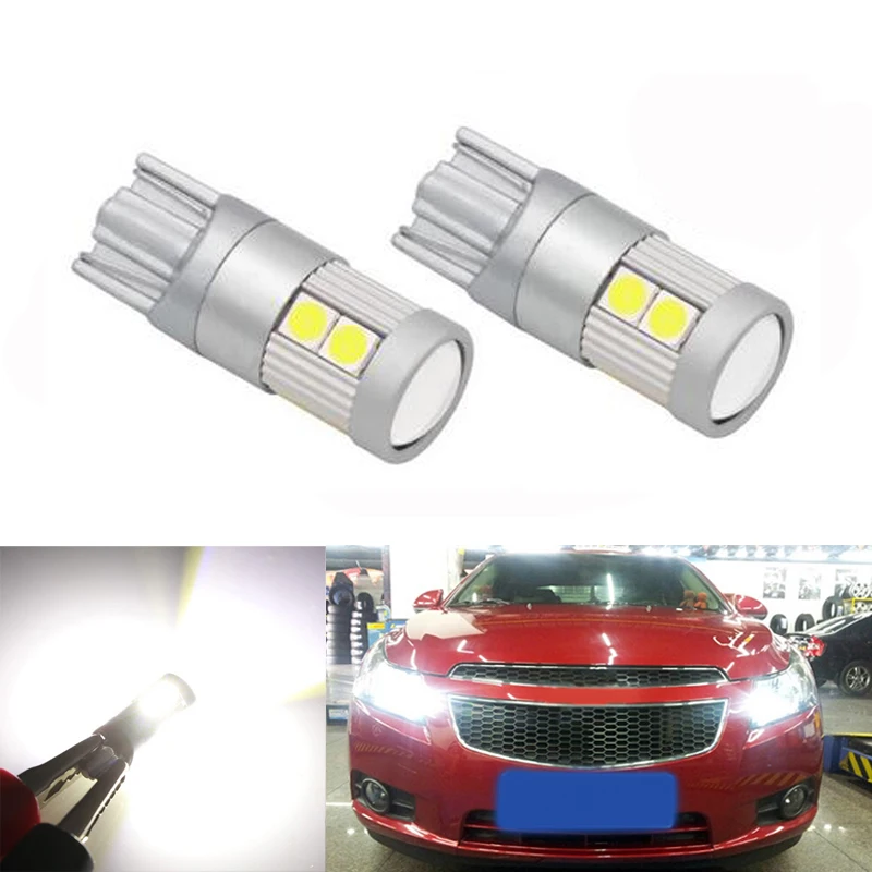 2x T10 3030SMD светодиодный ошибок бровей век лампочки для Chevrolet Cruze Aveo Captiva Lacetti Sail Sonic зубная щётка Camaro