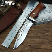 LCM66 ручная работа ножи jacht rechte mes tactsche knifeFixed Messen, драгоценная ручка, кемпинг спасательный Mes gereedschap sharp