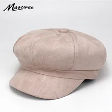 Женский берет шляпы на весну-лето для женщин восьмиугольная кепка маляр шапка береты в женской шляпе голые Chapeu Feminino Boina