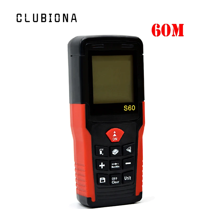 

Shockproof multi-functional Area / Volume / Pythagorean proposition laser distance meter 40m 60m 80m 100m laser rangefinder