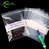 100PCS PE Clear Plastic Writing Ziplock Packaging Bag DIY Thick Antioxidant Jewelry Date Note Food Snack Spice Storage Pouches 1
