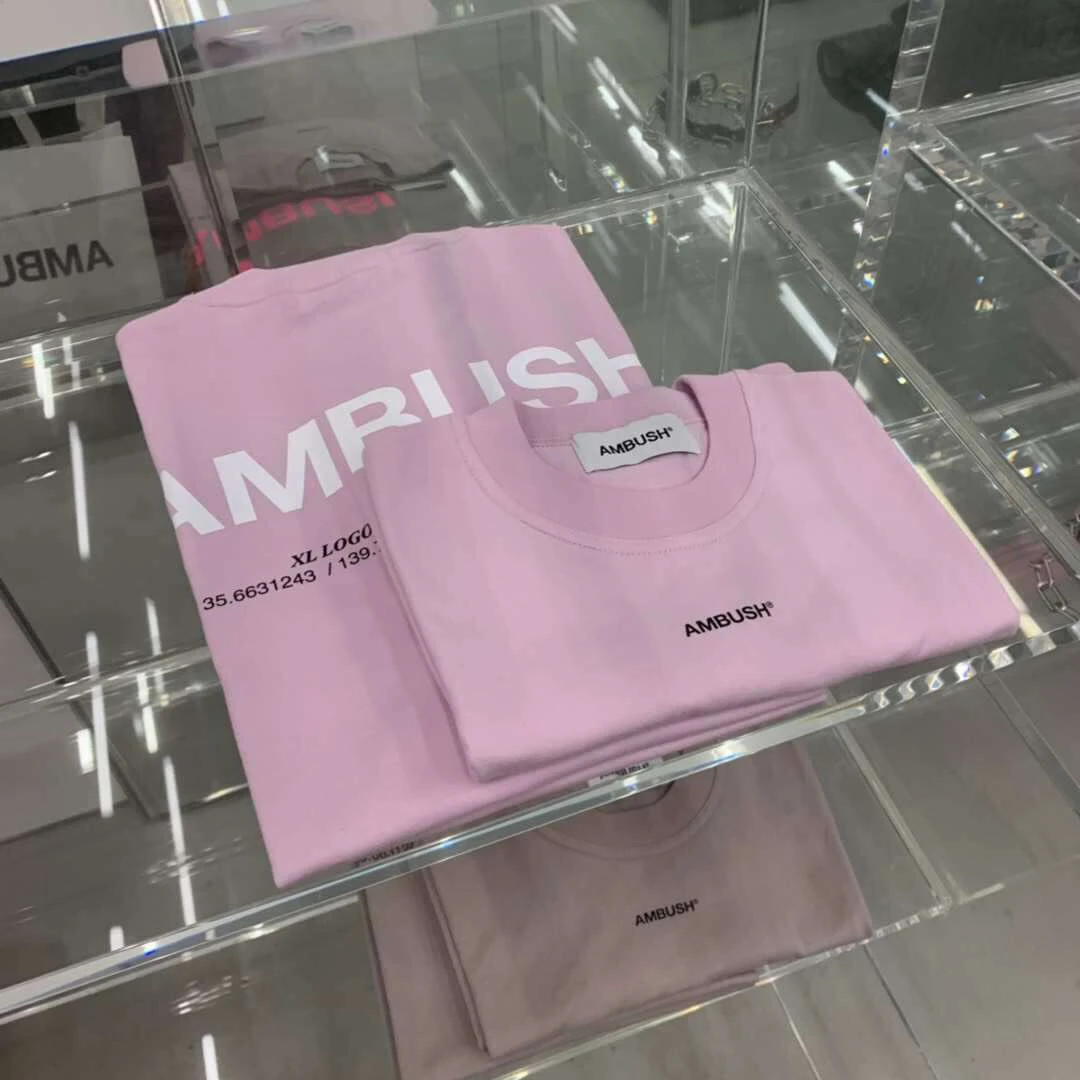 

19ss Ambush TShirt 1:1 top quality original size 3M reflective tshirt High Street HipHop Cotton Top Tees Ambush Tshirt men women