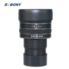 Окуляр SVBONY 1,25 ''SWA 58 градусов 4 мм/6 мм планетарный окуляр для астрономии телескоп Монокуляр бинокль W2491