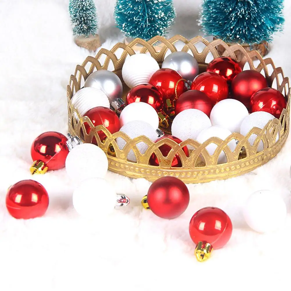 

49PCS Of Assorted Christmas Ball Ornaments Shatterproof Seasonal Decorative Hanging Baubles Set For Holiday Xmas Tree Decoration