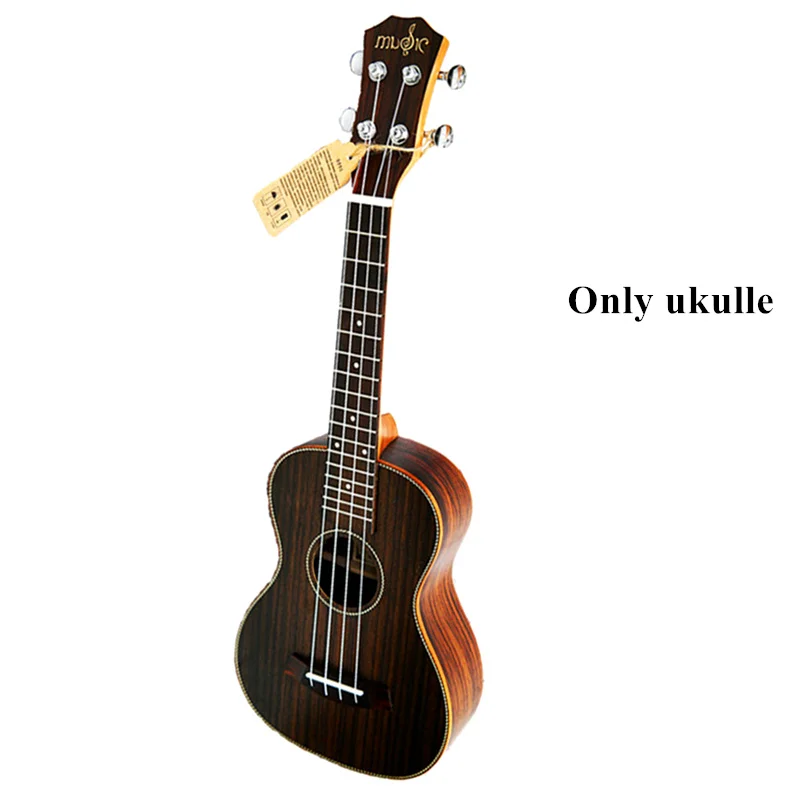23 дюймов Гавайские гитары укулеле, концертная, полностью палисандр, гавайская, 4 струны, маленькая гитара, электрогитара Ukelele с звукоснимателем, эквалайзер, музыкальные струны, инструменты - Цвет: only ukulele