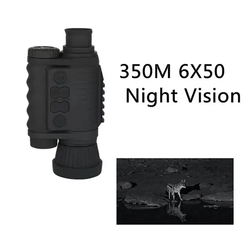 Портативный HD 6X50 Инфракрасный цифровой прибор ночного видения дальность 350 м